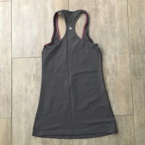 Lululemon Racerback Tank with Pink Stitching